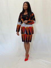 AFRICAN PRINTS ANKARA SUIT SKIRT |EWA ANKARA SKIRT - Mofe African Fashion