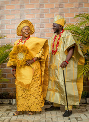 AFRICAN TRADITIONAL WEDDING  ASO OKE | OLORI BRIDE ASO OKE - Mofe African Fashion