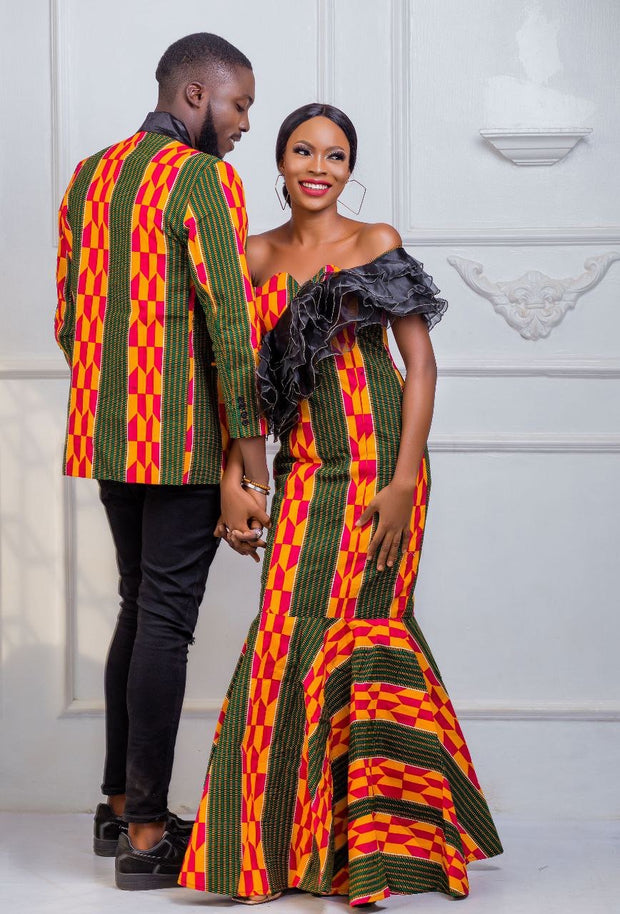TAYE HERS AFRICAN PRINTS DRESS| HIS AND HERS ANKARA PRINTS