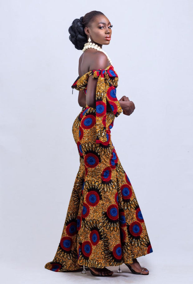 African Print ladies gown