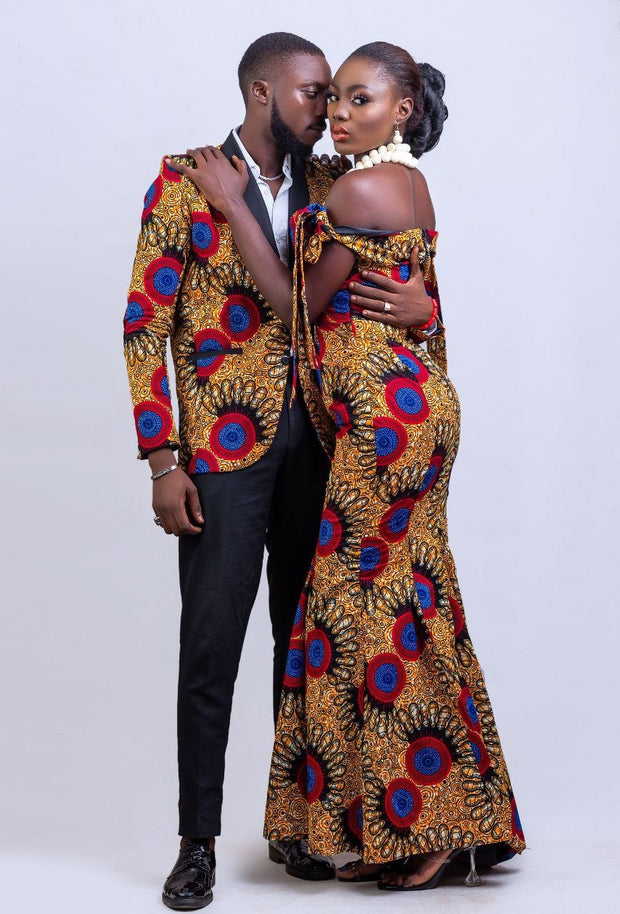 African Print ladies gown