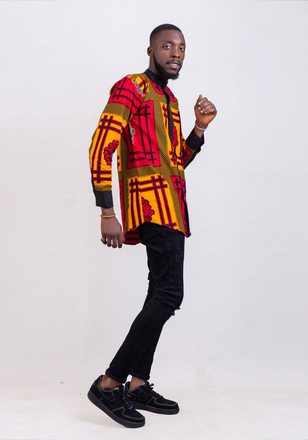 Felix  African Print men shirt