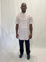 African Prints cotton Niger Delta  Male Top - Mofe African Fashion