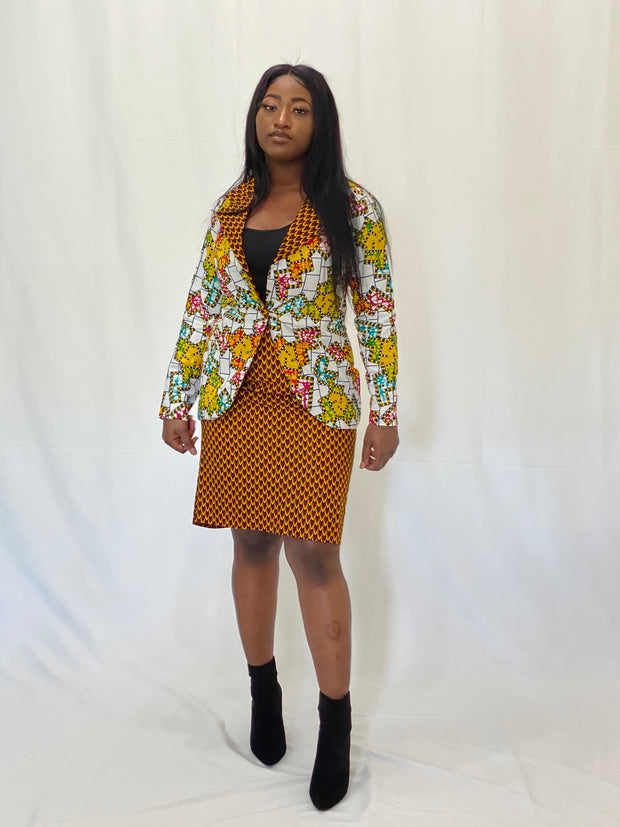 AFRICAN PRINTS ANKARA  SKIRT| JANET SKIRT - Mofe African Fashion
