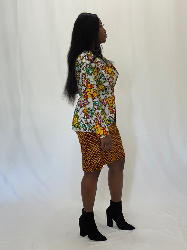AFRICAN PRINTS ANKARA BLAZER| JANET ANKARA BLAZER - Mofe African Fashion