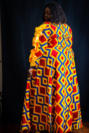 African Prints Ankara Maxi Dress - Mofe African Fashion