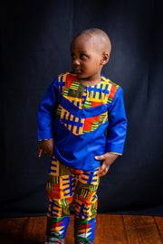 African Prints Kente 2 Pieces for Children|Dayo Pieces Set - Mofe African Fashion