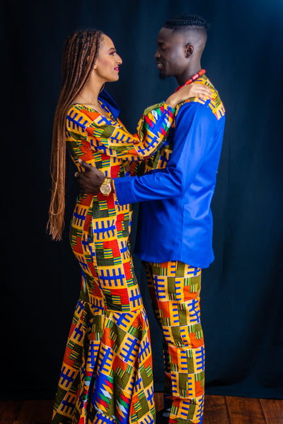 AFRICAN TRADITIONAL ANKARA OUTFIT| TADE 2 PIECES - Mofe African Fashion
