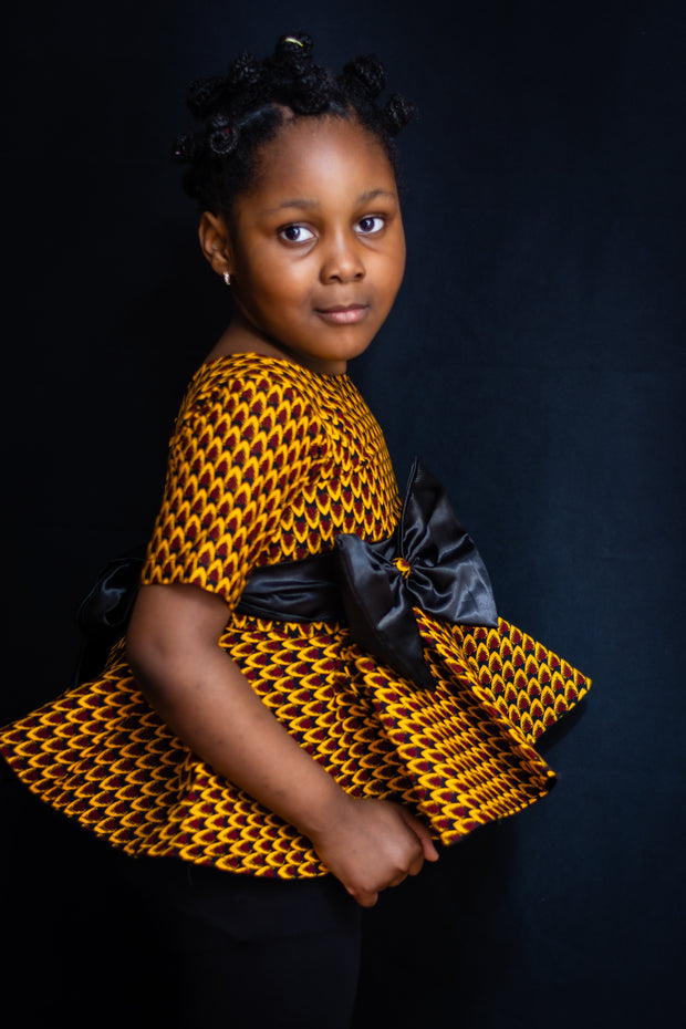 African Prints Ankara Top for Children|Iyin Ankara Top - Mofe African Fashion