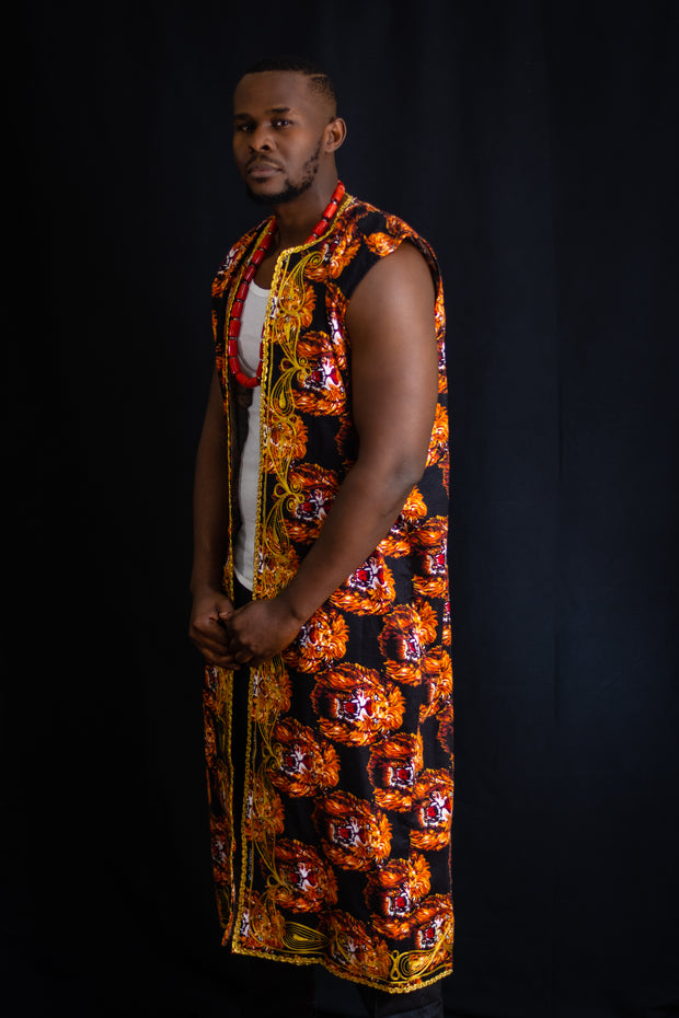 AFRICAN TRADITIONAL  ISI AGU KIMONO|ACHIEVE KIMONO - Mofe African Fashion