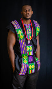 AFRICAN DANSIKI EMBROIDERY TOP - Mofe African Fashion