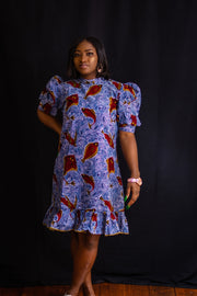 African Prints Ankara Midi Dress| Funke Dress - Mofe African Fashion