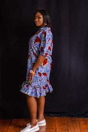 African Prints Ankara Midi Dress| Funke Dress - Mofe African Fashion