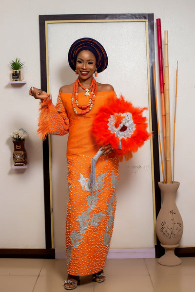 AFRICAN TRADITIONAL WEDDING  ASO OKE |IYALODE BRIDE ASO OKE - Mofe African Fashion